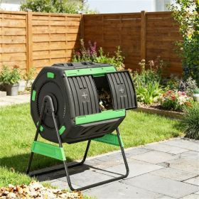 Outdoor composting bin, composting machine, green