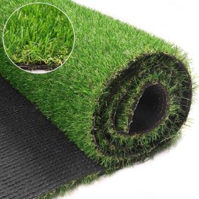 6.5ft x 15ft Artificial Turf 0.8" Mat with Drainage Holes. Fake Grass with Rubber Backing, Economical and Ideal for Indoor/Outdoor Pet Areas, Gar